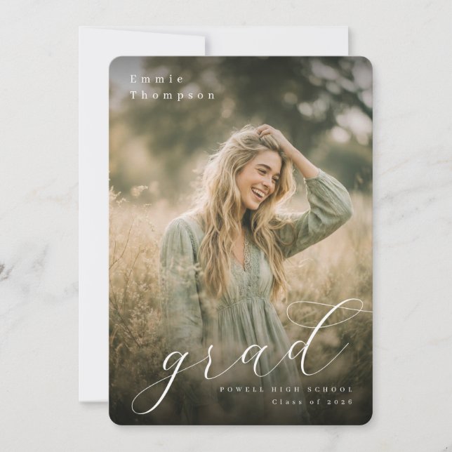 Modern Graduation Invitation (Front)