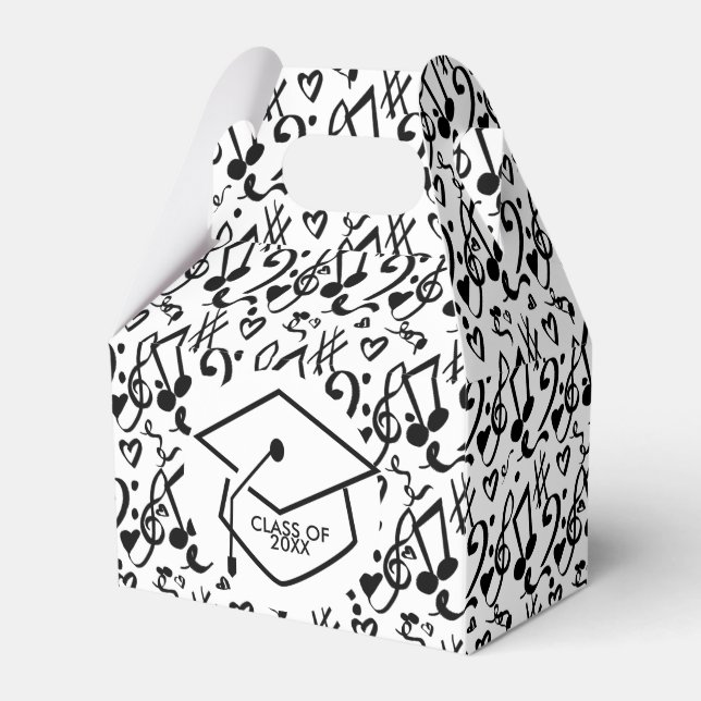 Modern Graduation Musican Music 2020 Grad Favor Box (Front Side)