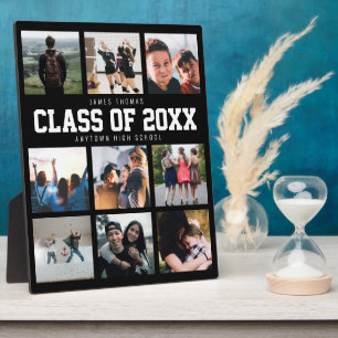 Modern Graduation Nine Instagram Photo Collage  Plaque