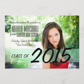 Modern Graduation Party Announcement Invite