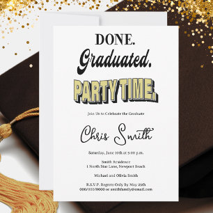 Modern Graduation Party Invitation