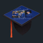 Modern Graduation Party Photo Display Cap Topper<br><div class="desc">Modern Graduation Party Photo Display Cap Topper
A customizable graduation design template that lets you add your own photos and details to create a meaningful and memorable tribute.</div>