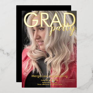 Modern Graduation Party Photo Pressed