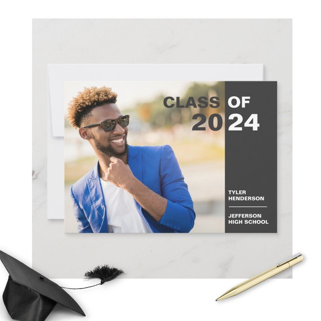 Modern Graduation Photo Class of 20XX Party Invite (Creator Uploaded)