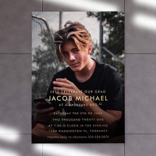 Modern Graduation Photo Gold (Creator Uploaded)