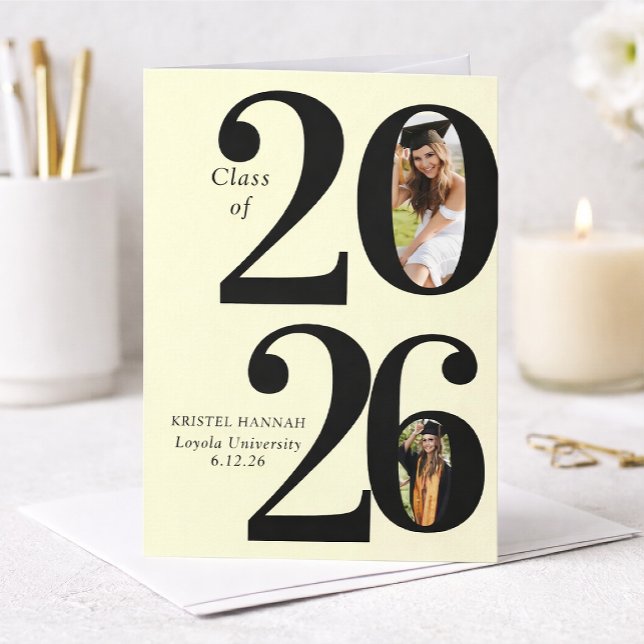 Modern Graduation Photo Invite (Creator Uploaded)