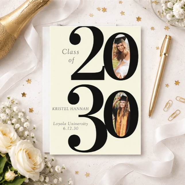 Modern Graduation Photo Invite (Creator Uploaded)