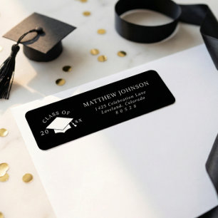Modern Graduation Return Address