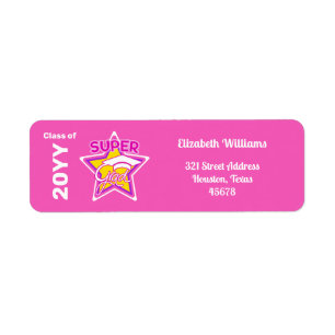 Modern Graduation Super Grad Pink-Editable Text
