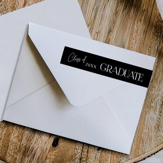 Modern Graduation Wraparound Return Address Label (Creator Uploaded)