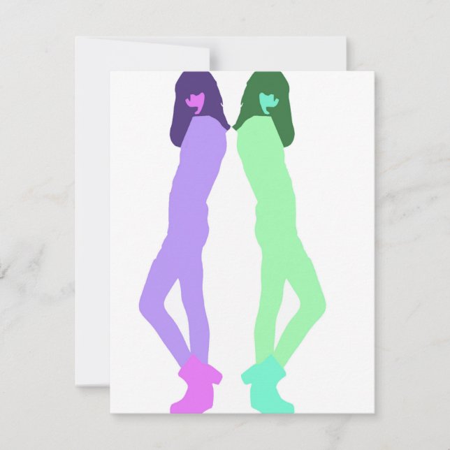 'Modern Graffiti Fashion Art' Holiday Card (Front)