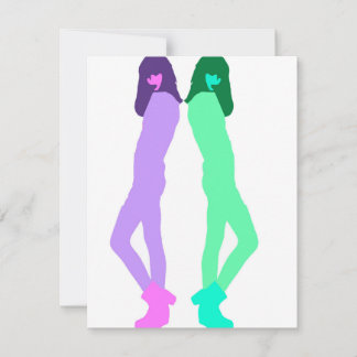 'Modern Graffiti Fashion Art' Holiday Card