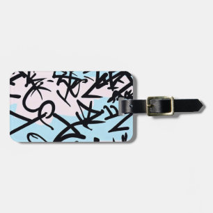 Modern Graffiti Luggage Tag