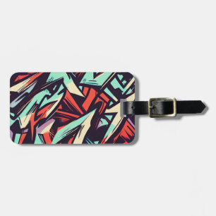 Modern Graffiti Luggage Tag