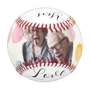 Modern Grand ma & Grandpa Personalized Baseball