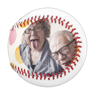 Modern Grand ma & Grandpa Personalized Baseball