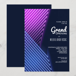 Modern Grand Opening Invitations