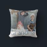 Modern Grandma Photo & Quote | Custom Colour Throw Pillow<br><div class="desc">Grandma's are just the best! Let your grandmother know how much she means to you with this modern throw pillow, featuring a special photograph of your choice, the text GRANDMA in fun script, on the reverse is the sweet quote 'Grandma's heart is a patchwork of love.' and personalized with your...</div>