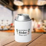Modern Grandma's Kitchen Is Always Open Best Gift Can Cooler<br><div class="desc">Welcome to Grandma's Kitchen, where love and warmth are always on the menu! Delight your favourite grandmother with this charming gift product from Zazzle. Whether it's for Mother's Day, her birthday, or just to show appreciation, this thoughtful item is sure to bring a smile to her face.Surprise Grandma with a...</div>
