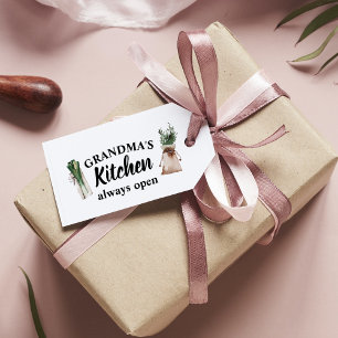 Modern Grandma's Kitchen Is Always Open Best Gift Gift Tags
