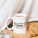 Modern Grandma's Kitchen Is Always Open Best Gift Two-Tone Coffee Mug<br><div class="desc">Welcome to Grandma's Kitchen, where love and warmth are always on the menu! Delight your favourite grandmother with this charming gift product from Zazzle. Whether it's for Mother's Day, her birthday, or just to show appreciation, this thoughtful item is sure to bring a smile to her face.Surprise Grandma with a...</div>