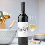 Modern Grandma's Kitchen Is Always Open Best Gift Wine Label<br><div class="desc">Welcome to Grandma's Kitchen, where love and warmth are always on the menu! Delight your favourite grandmother with this charming gift product from Zazzle. Whether it's for Mother's Day, her birthday, or just to show appreciation, this thoughtful item is sure to bring a smile to her face.Surprise Grandma with a...</div>