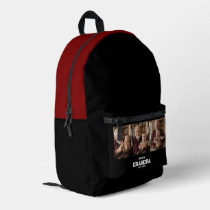 Modern Grandpa Est. Name Year 3 Photo Printed Backpack