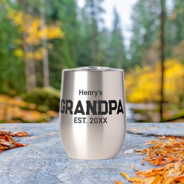 Modern Grandpa Established Est. Name Year  (Outdoor (Rotated))