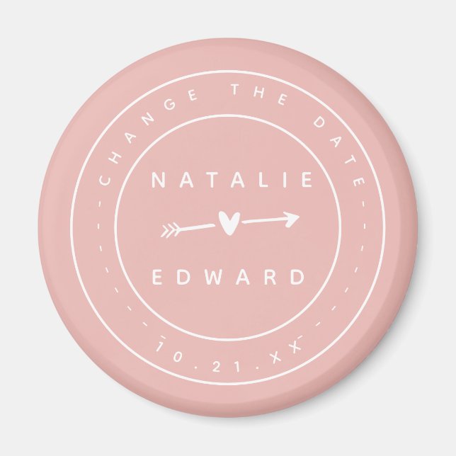 Modern, graphic change the date magnet (Front)