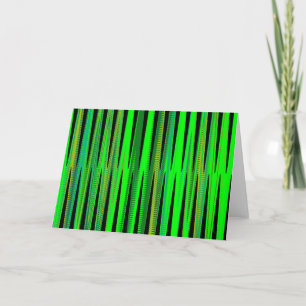 Modern Graphic Green Christmas Holiday Greeting Card