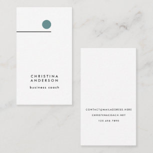 Modern Graphic Line Custom Minimalist Vertical  Business Card