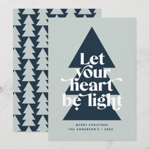 Modern graphic minimal Christmas religious Holiday Card