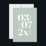 Modern, graphic minimal wedding save the date<br><div class="desc">Modern,  graphic minimal wedding save the date announcement.</div>