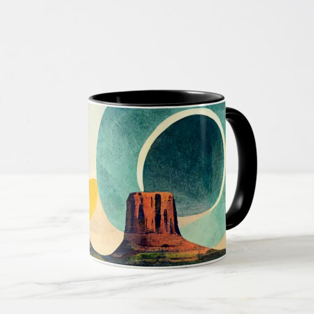 Modern Graphic Monument Valley Coffee Mug (Front Right)