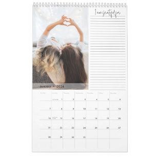 Modern Gratitude Photo Calendar