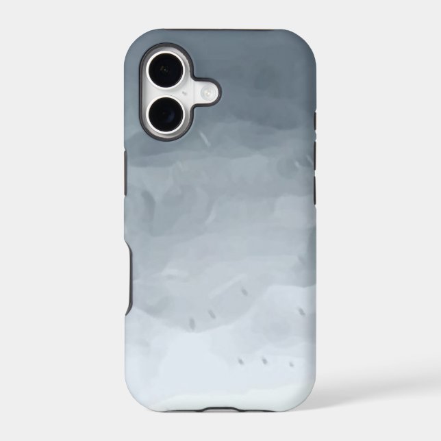 Modern gray clouds oils pattern-iphone 5 marble (Verso)