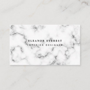 Modern gray marble professional business card