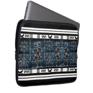 Modern Greek Black Figure Laptop Sleeve