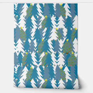 Modern, green and white christmas wallpaper