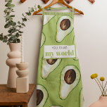 Modern Green Avocado Fun Quote Apron<br><div class="desc">Modern Green Avocado Fun Quote</div>