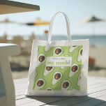 Modern Green Avocado Fun Quote Tote Bag<br><div class="desc">Modern Green Avocado Fun Quote</div>