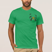 Modern Green Black Gold T-Shirt