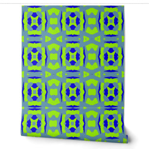 Modern green blue classic "Ratti_Creative_Arts" Wallpaper