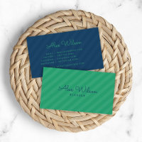 Modern Green & Blue Stripes Pattern Social Media