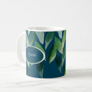Modern Green Bohemian Nature Coffee Mug