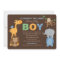 Modern Green Brown Jungle Animals Boy Baby Shower