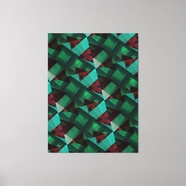 Modern -Green -Brown-Very Nice    Canvas Print (Front)