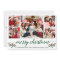 Modern Green Calligraphy 5 Photo Family Christmas
