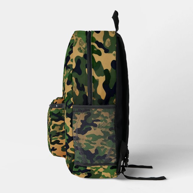 Modern Green Camouflage Backpack – Premium Army (Right)