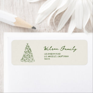 Modern Green Christmas Whimsical Return